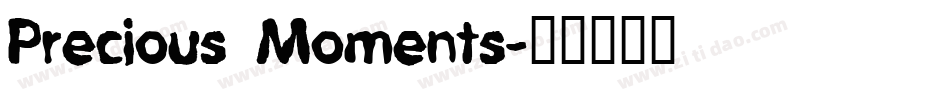 Precious Moments字体转换
